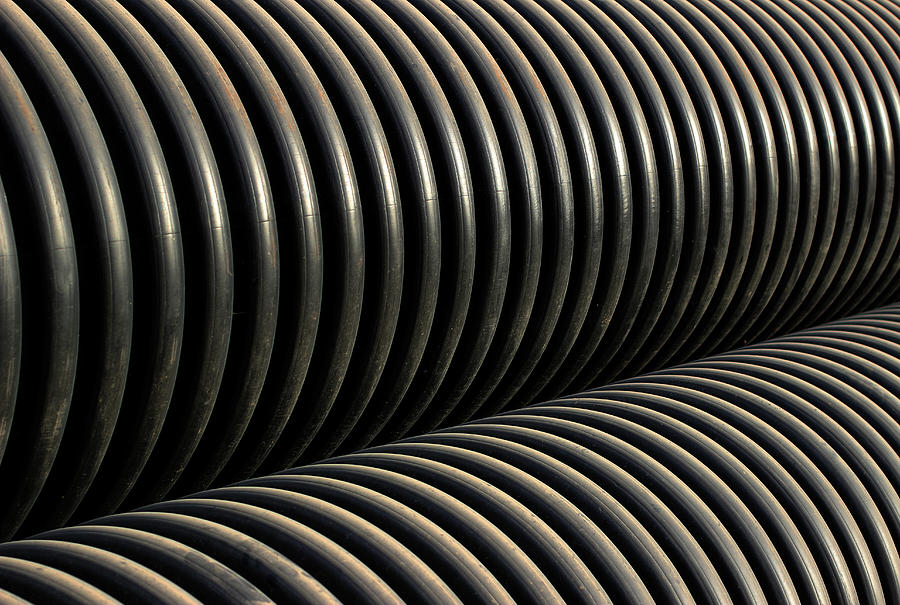 Pipe Repetition Pattern Minimal Photograph by Prakash Ghai