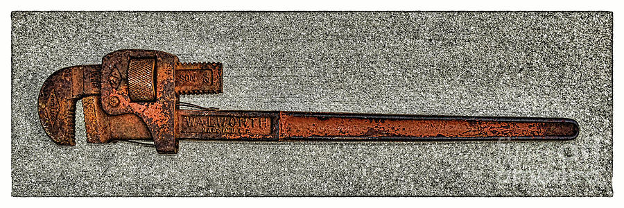 Pipe Wrench Made In U S A Photograph by Olga Hamilton