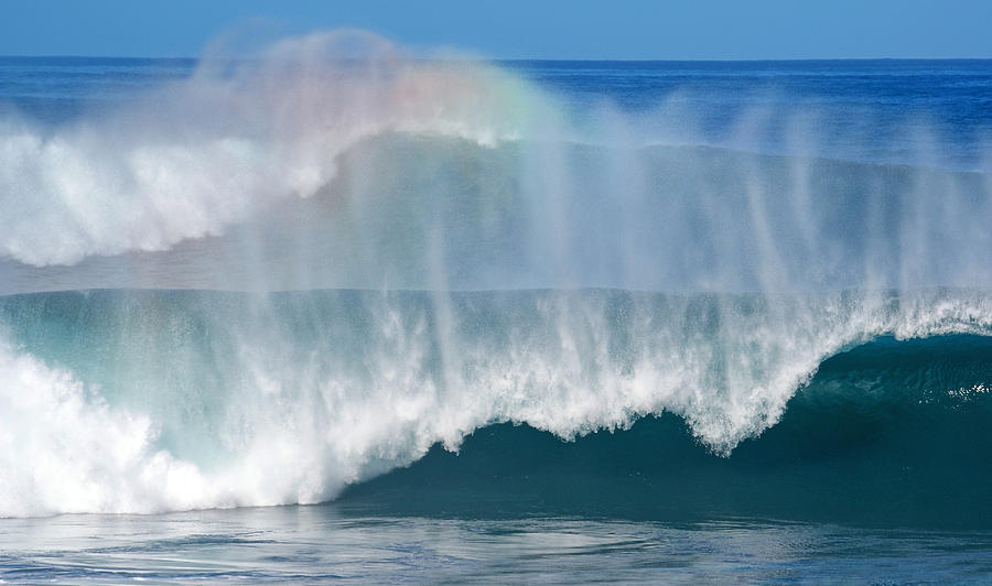 Rainbow Photograph - Pipeline Rainbow by Kevin Smith