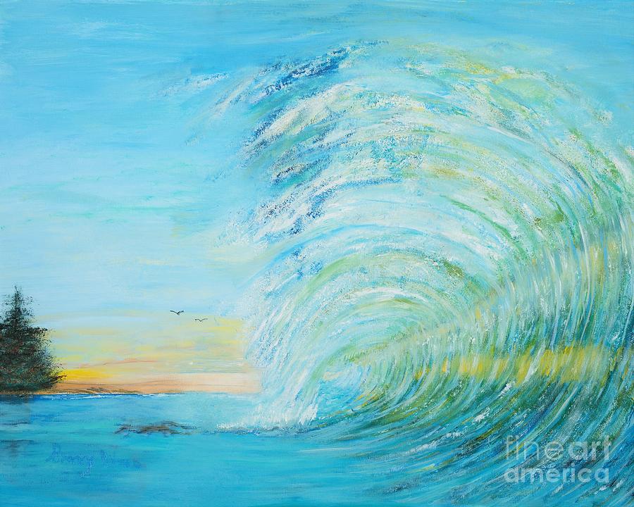 Pipeline Wave Painting by Barry C Williams - Pixels