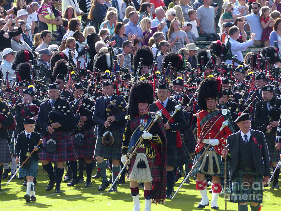 Pipers and People - Braemar Gathering 2017 Photograph by Phil Banks