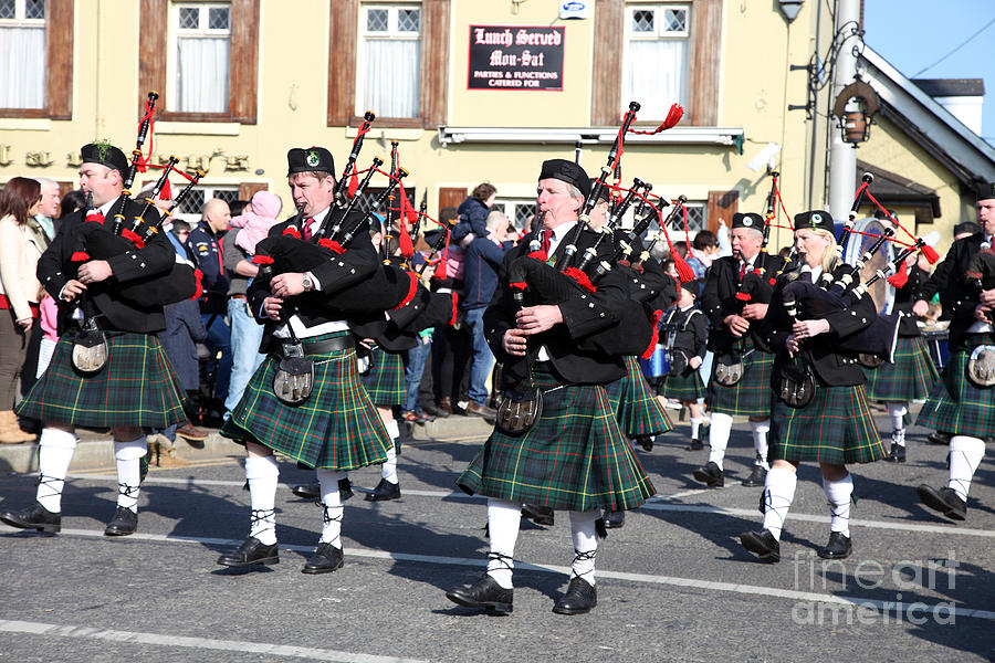 Musician Photograph - Pipers St Patricks Day Parade by Ros Drinkwater