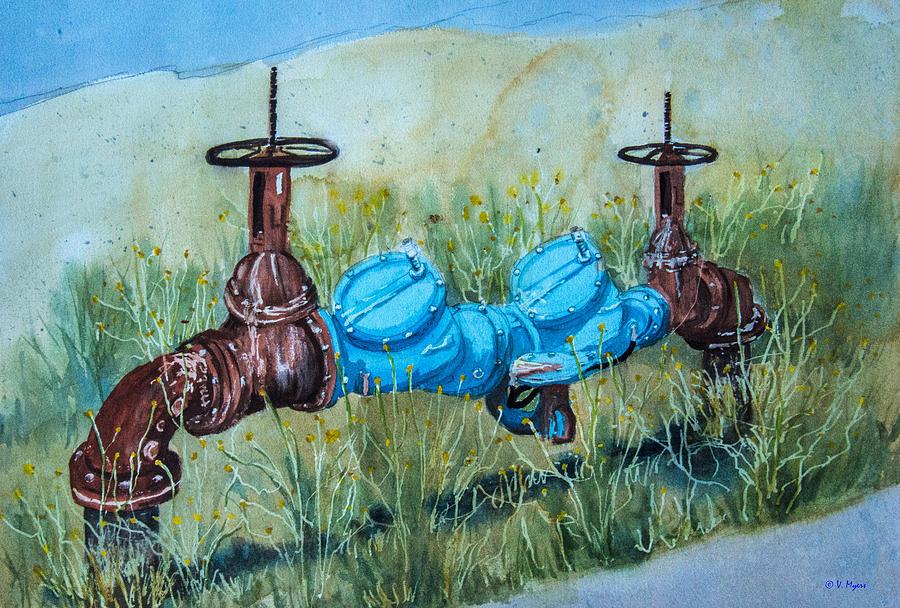Camp Pendleton Pipes Painting by Vickie Myers