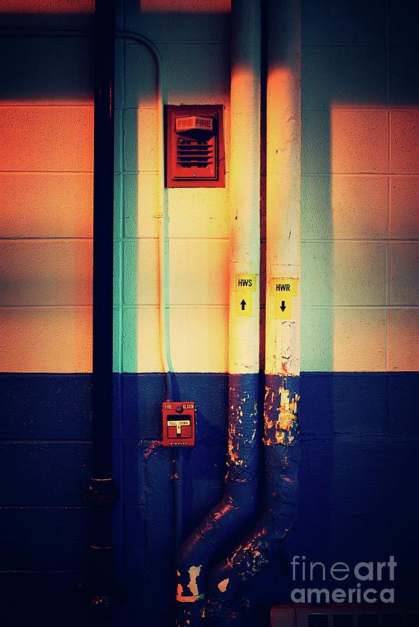 Pipes and Lines - Vibrant Photograph by Frank J Casella