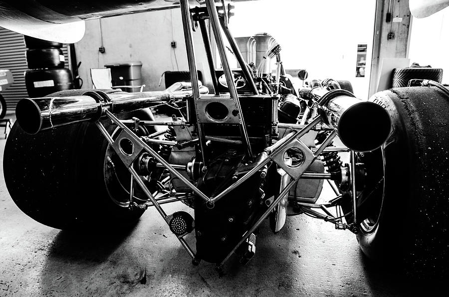 Pipes 1966 gearhardt rear engine V8 Photograph by Josh Williams