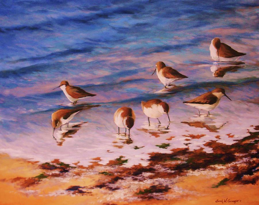Piping the Tide Painting by Sarah Grangier
