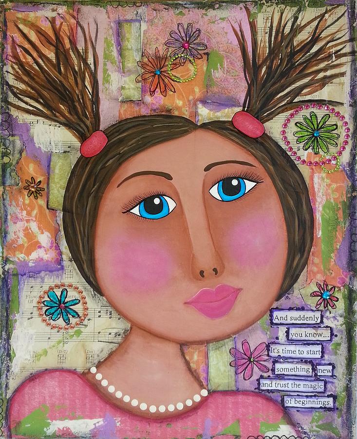 Pippy Mixed Media by Clover Moon Designs Peggy Sowers-Heckman | Fine ...