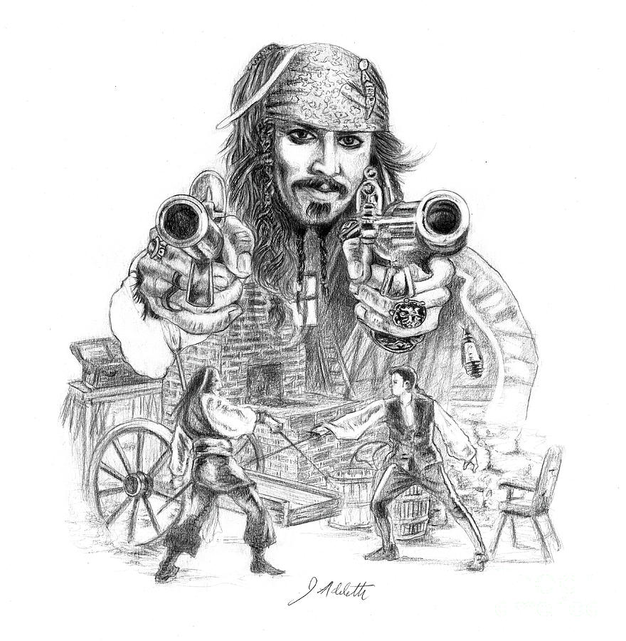 Pirate Sword Drawing