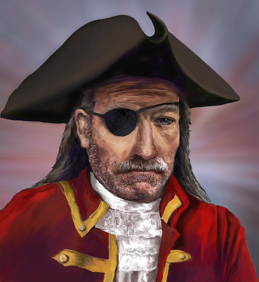 Pirate Captain Painting by Rick Mosher