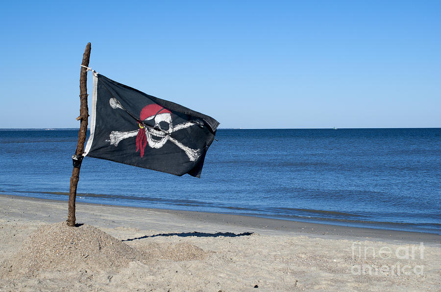 Pirate flag Photograph by Anthony Totah