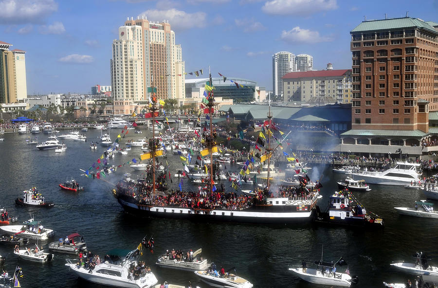 Pirate Invasion Tampa Bay  Photograph by David Lee Thompson