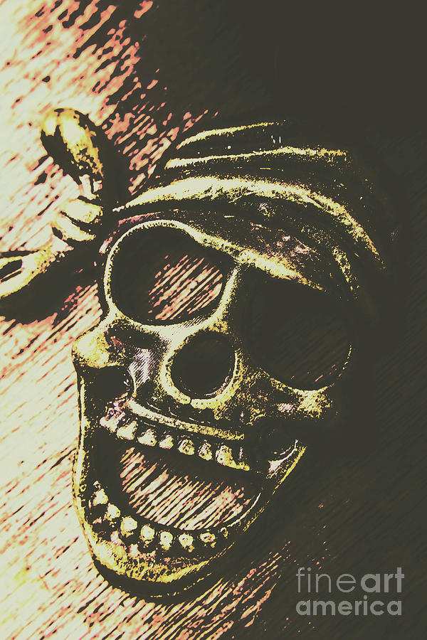 Halloween Photograph - Pirate metal by Jorgo Photography