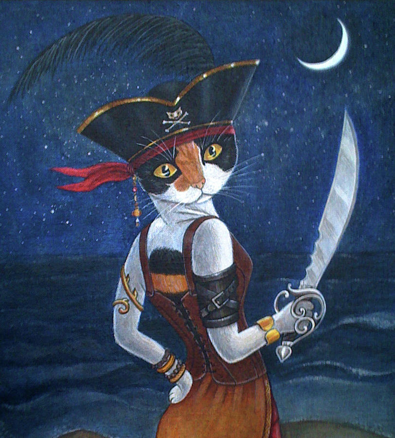 Queen Painting - Pirate Queen by Fairy Tails Portraits