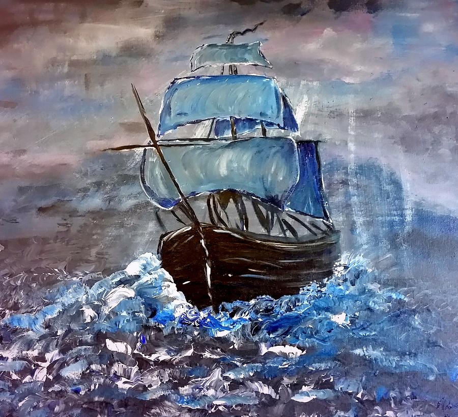 Pirate Ship 1 Painting by Adele Fulcher - Fine Art America