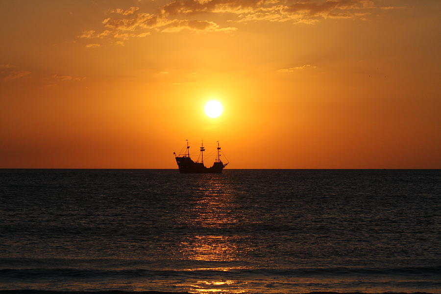 Pirate Ship Sunset Photograph by Shari Bailey - Pixels