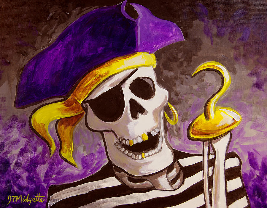 Pirate Painting by Tommy Midyette