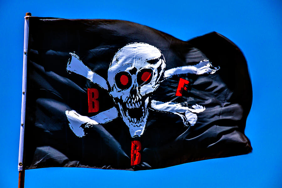 Flags Photograph - Pirate War Flag by Garry Gay.
