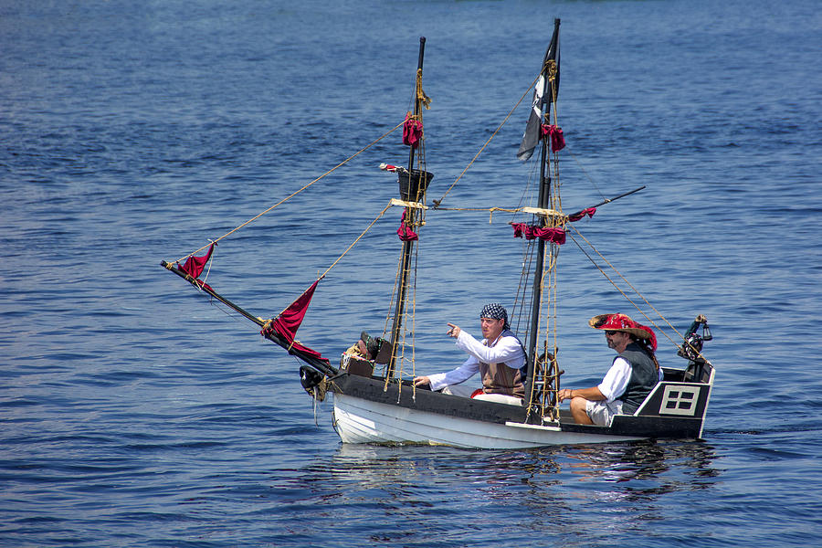 Pirates in the Harbor - The Little Boat That Could Photograph by Mitch Spence