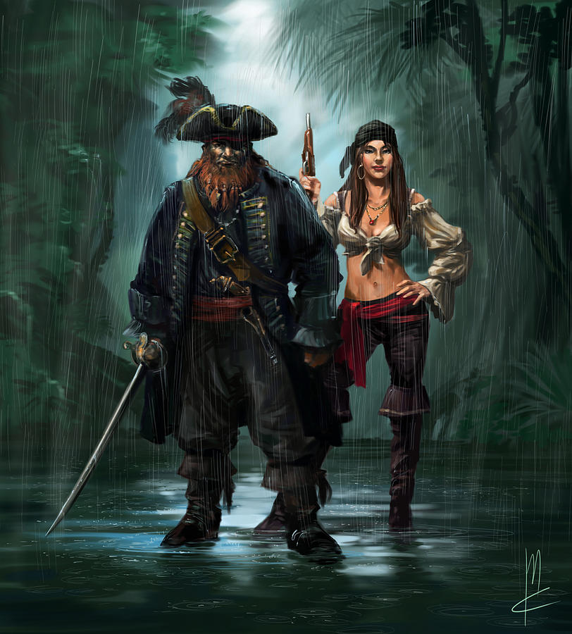 Pirates Digital Art by Marc Camelbeke - Fine Art America