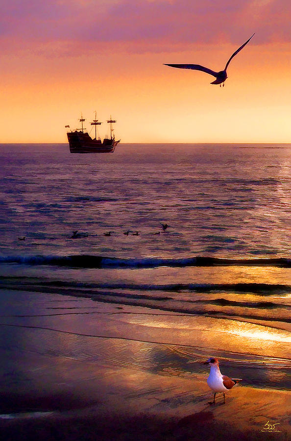 Beach Photograph - Pirates of Clearwater by Sam Davis Johnson