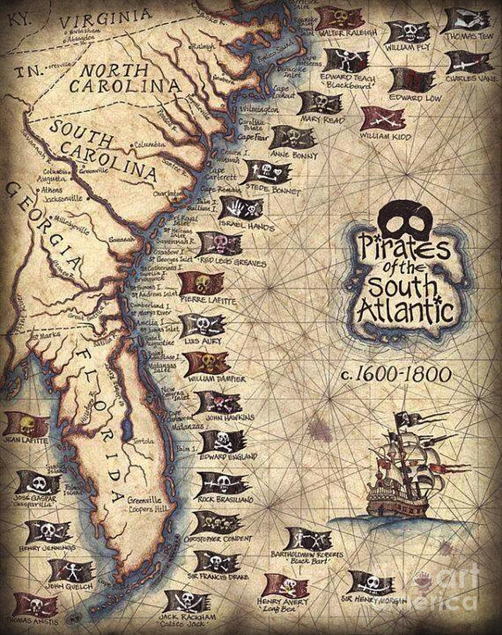 Pirates of the South Atlantic Photograph by Dale Powell