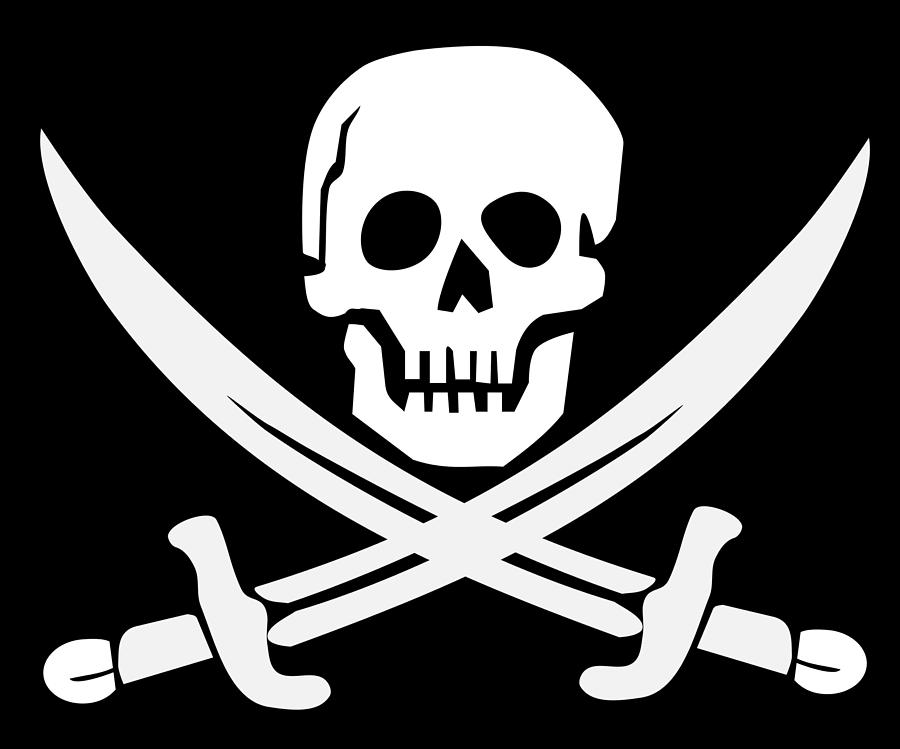 Pirates skull flag Digital Art by Artpics - Fine Art America