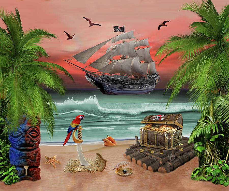 Pirates Treasure Quest Digital Art by Glenn Holbrook