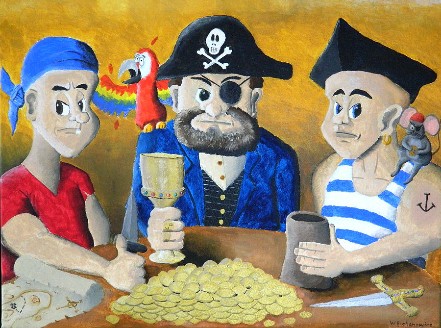 Pirates Painting by Winton Bochanowicz