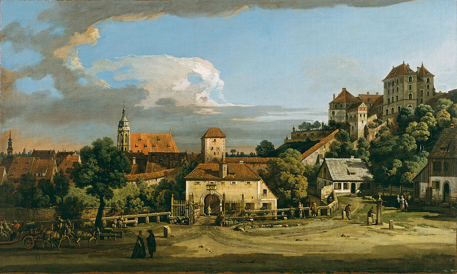Pirna. The Obertor from the South Painting by Bernardo Bellotto