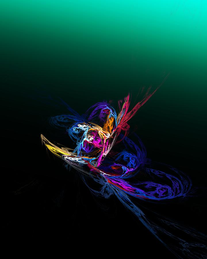 Abstract Digital Art - Pirouette by David Lane
