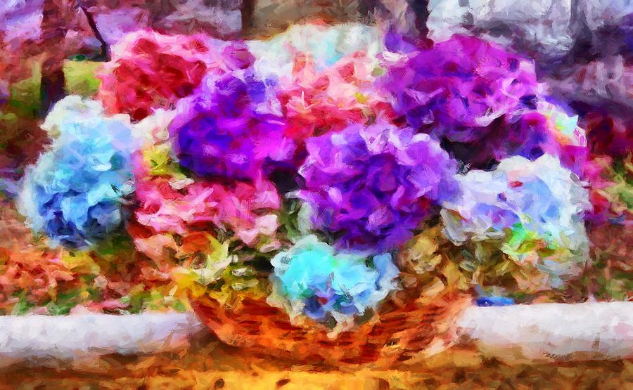 Pis Flower Basket Digital Art by Caito Junqueira