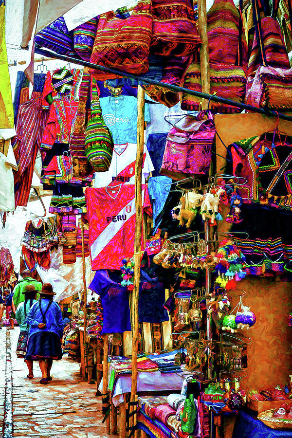 Pisac Market Photograph by Maria Coulson