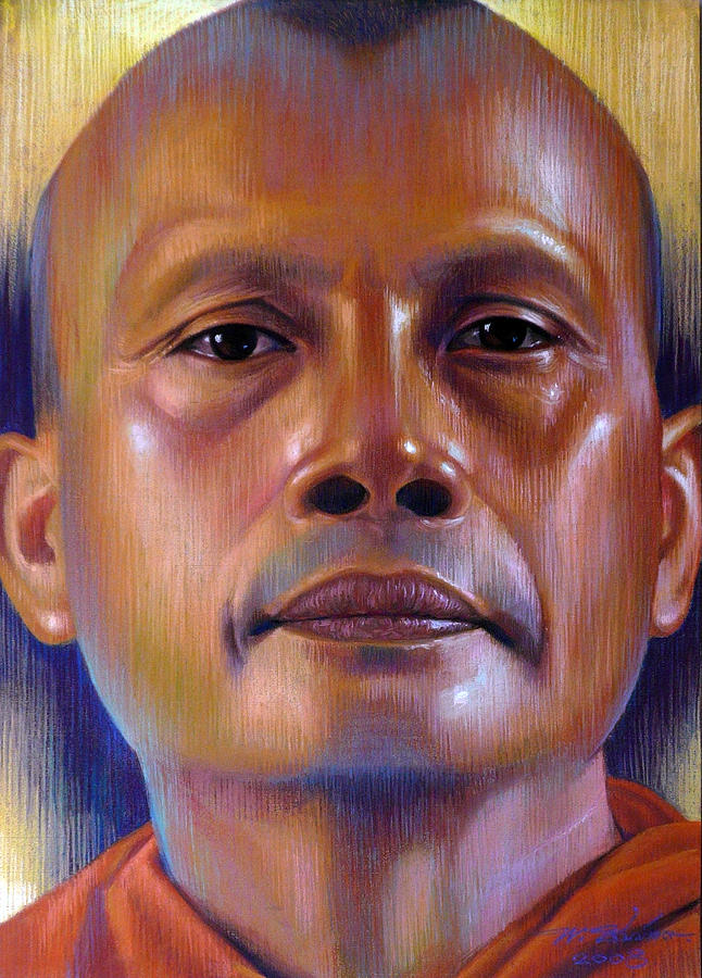 Monk Painting - Pisal Dhama phatee by Chonkhet Phanwichien Monk Painting - Pisal Dhama phatee by Chonkhet Phanwichien