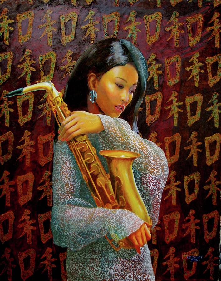 Jazz Painting - PiSax by RC Bailey