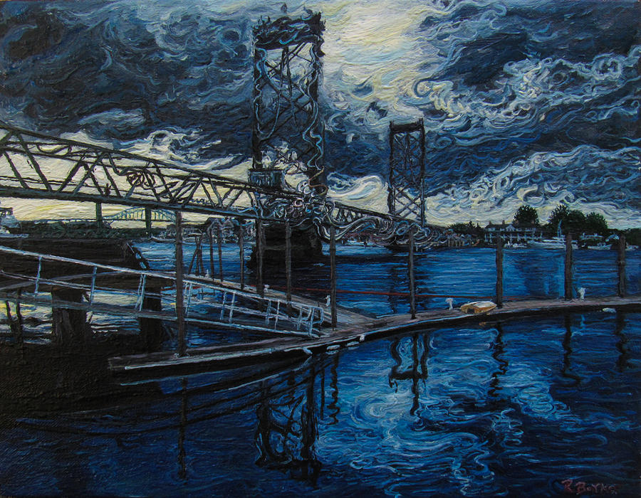 Bridge Painting - Piscataqua Bridges by Robert Barker