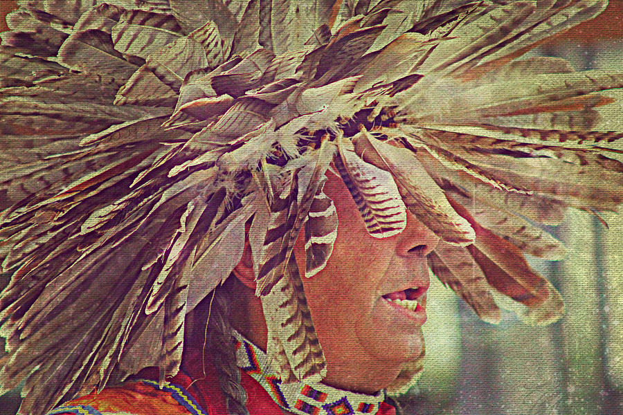 Portrait Photograph - Piscataway Indian  by Sheryl Bergman