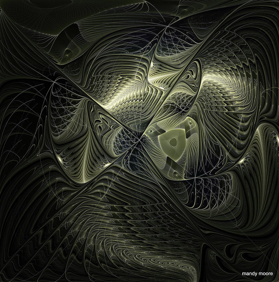 Abstract Digital Art - Piscean I by Amanda Moore
