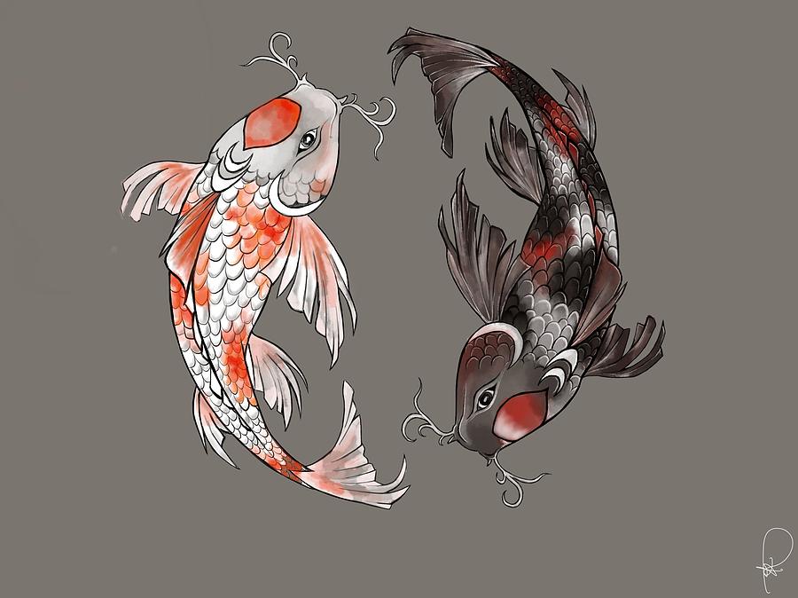 Pisces Art Koi Fish