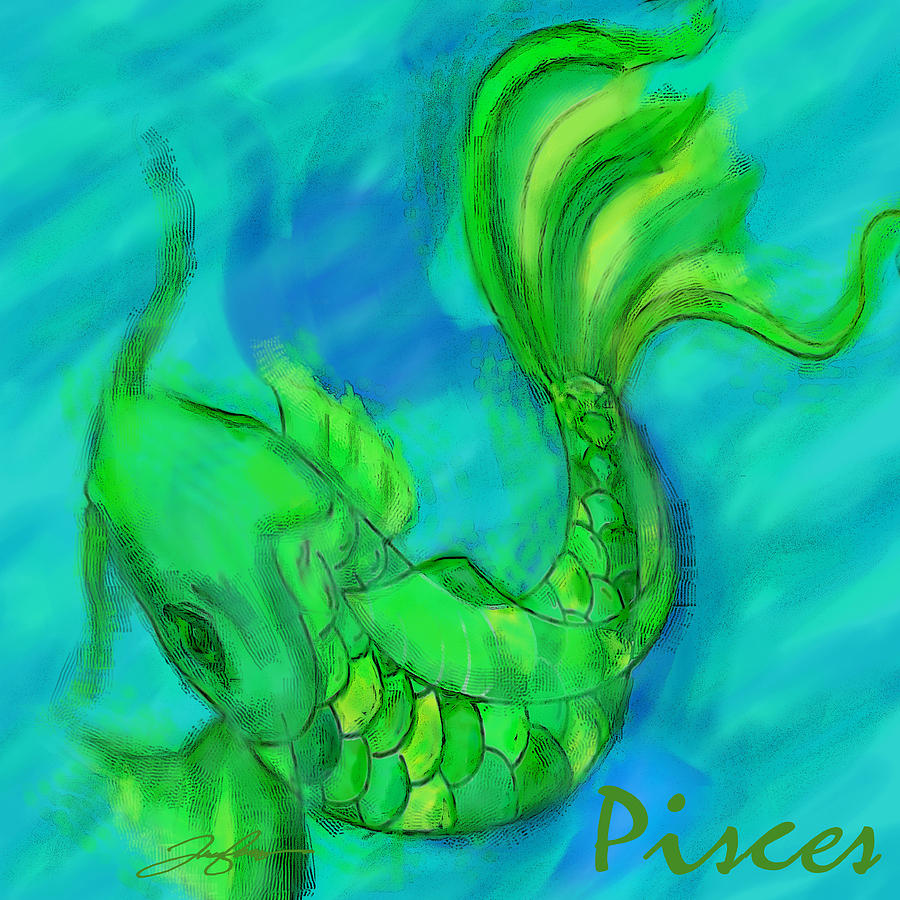 Pisces Painting by Tony Franza