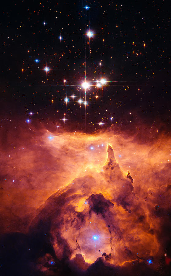 Space Photograph - Pismis 24 and NGC 6357 by Marco Oliveira