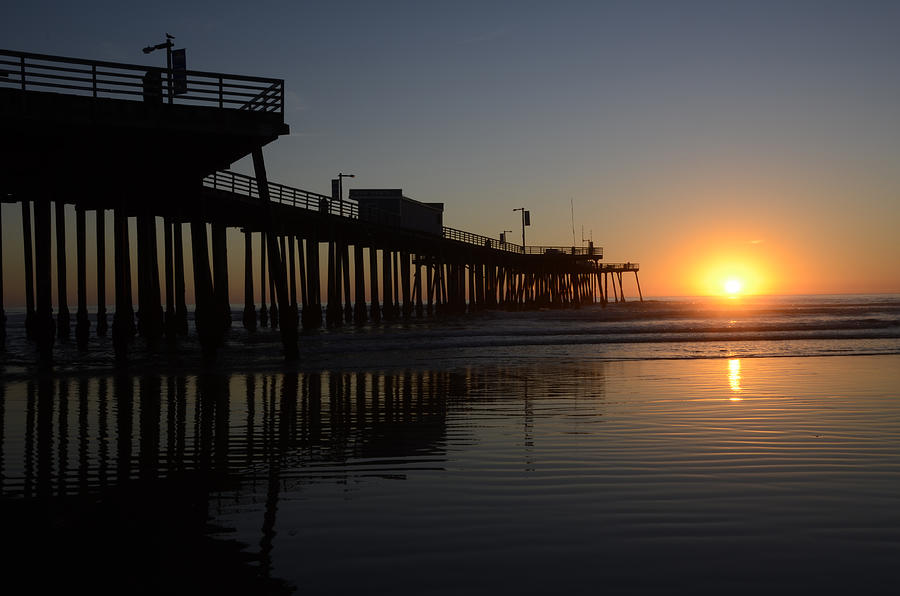 Sunset Photograph - Pismo Beach Pier California 4 by Bob Christopher