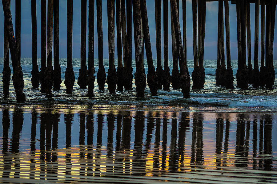 Pismo Beach Pier Posts Photograph by Garry Gay