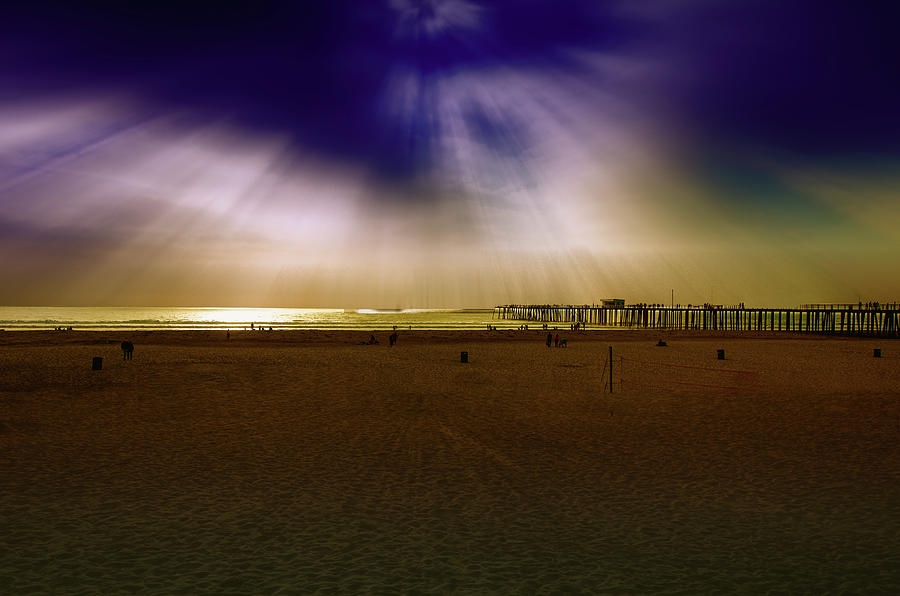 Pismo Beach Pier Sunset Photograph by Joseph Hollingsworth
