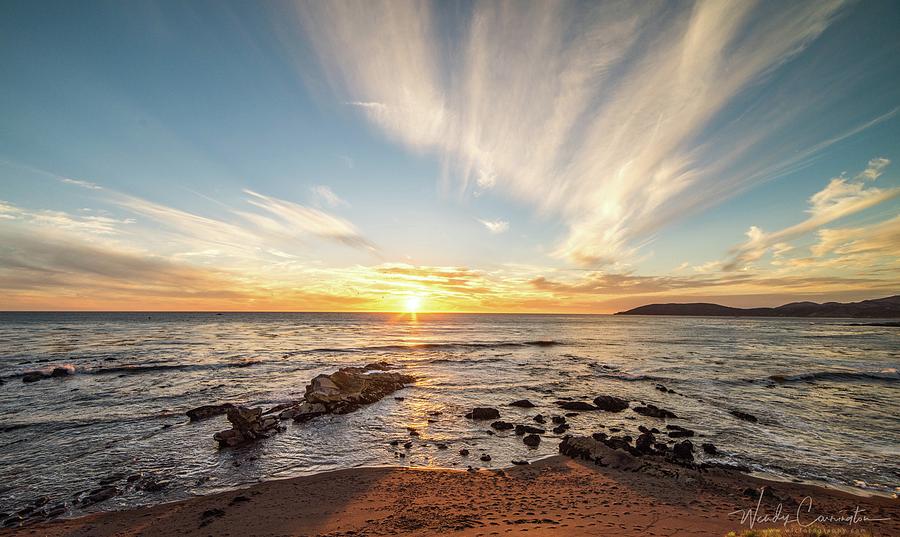 Pismo Beach Sunset Photograph by Wendy Carrington