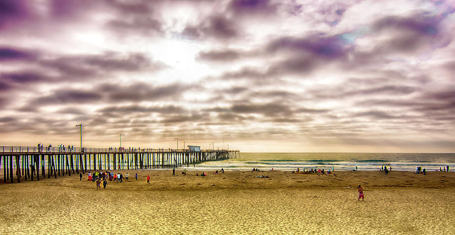 Pismo Pier and People Photograph by Joseph Hollingsworth