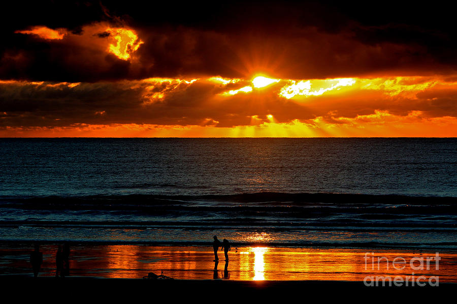 Sunset Photograph - Pismo Sunset Eye by Craig Corwin