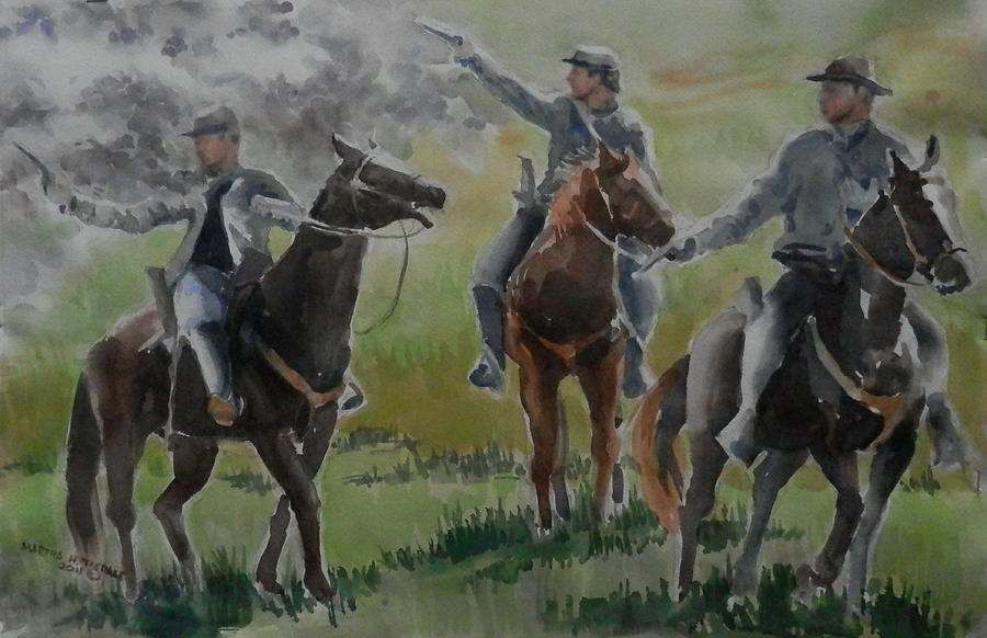Pistol Power Cavalry Painting by Martha Tisdale