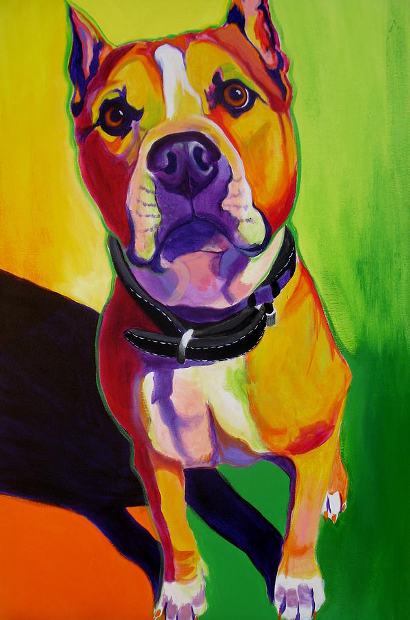 Dog Painting - Staffordshire - Fifty by Dawg Painter