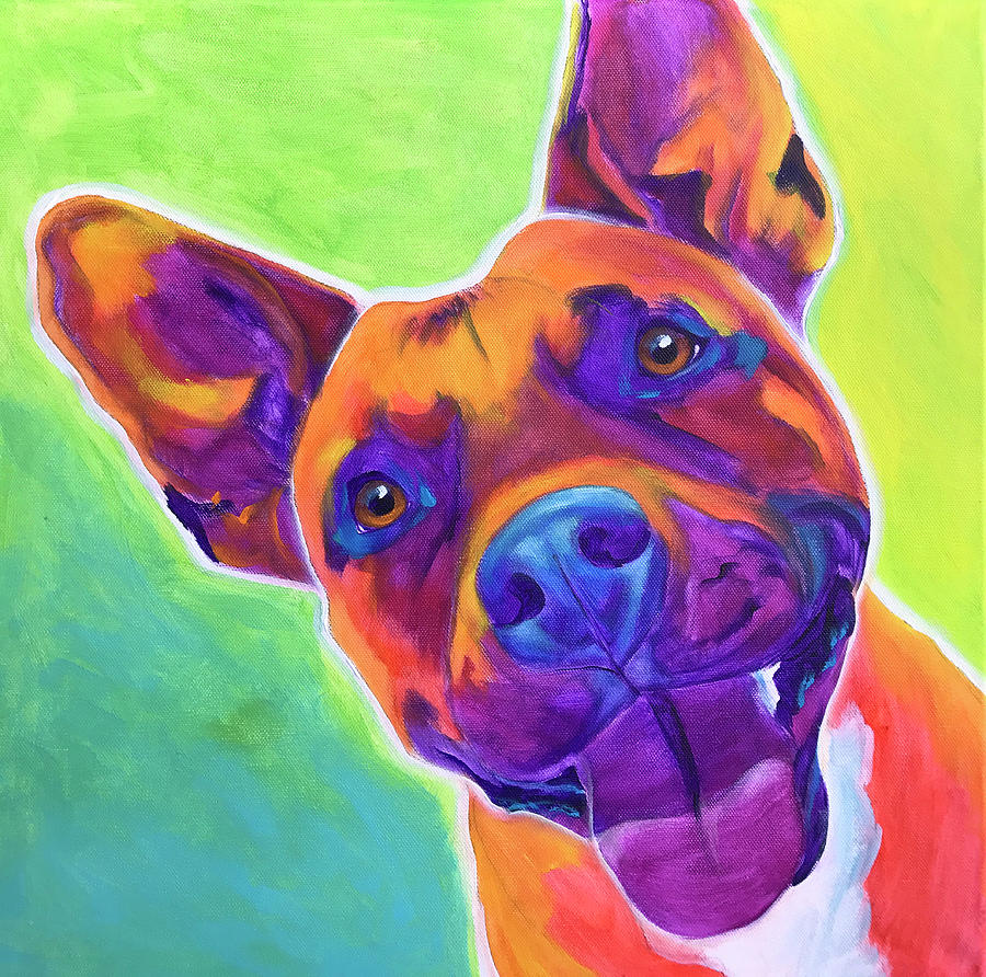 Pit Bull - Billy Painting by Dawg Painter