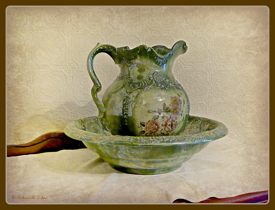 Pitcher and Waschbowl 1900th Photograph by Barbara Zahno